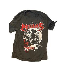 Grunge Punk Skull & Letter Graphic Tee Romwe T-Shirt Mens M